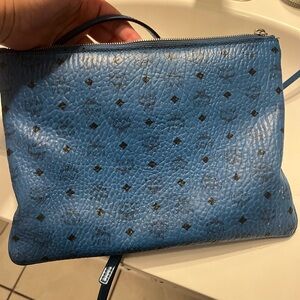 Mcm visetos crossbody bag blue RARE COLOR!